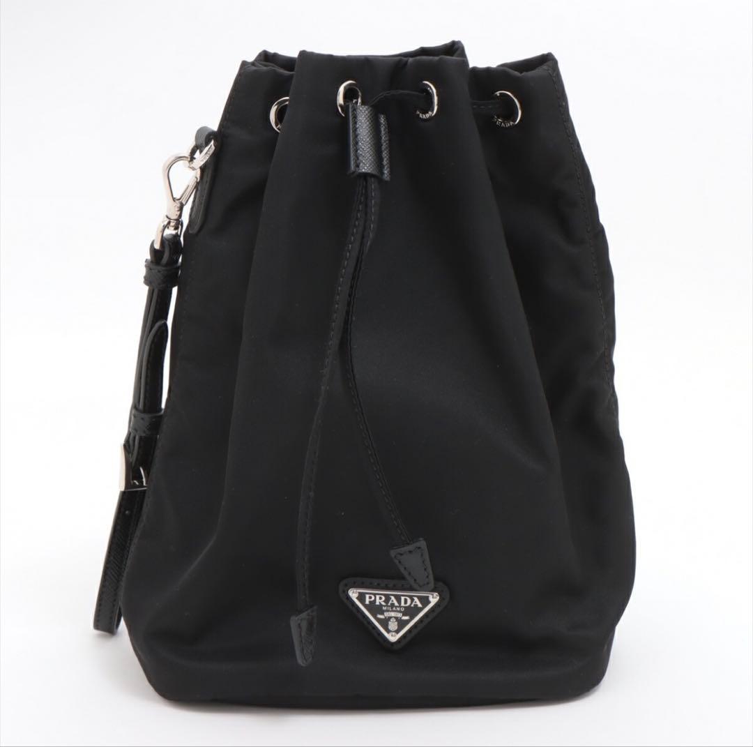プラダ 1NS369 Re-Nylonポーチ 巾着　ブラック