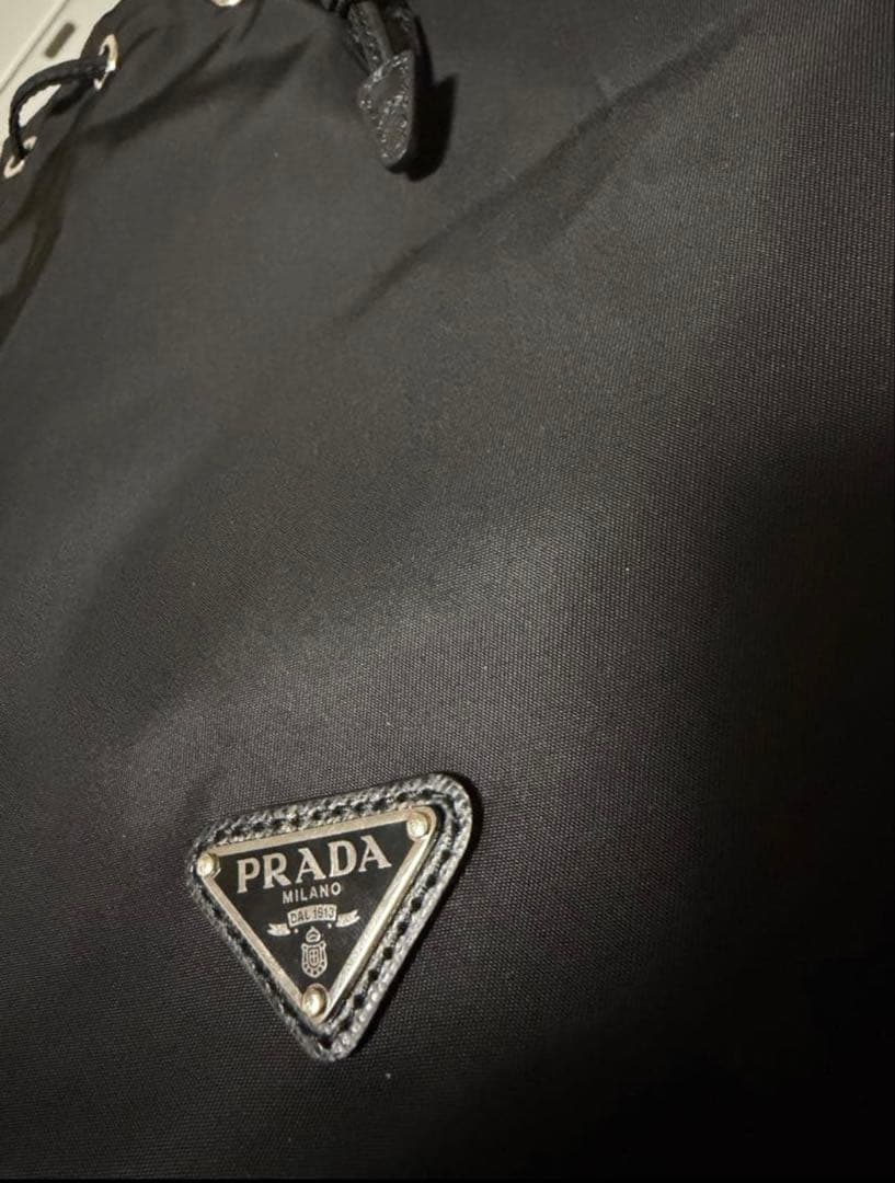 プラダ 1NS369 Re-Nylonポーチ 巾着　ブラック