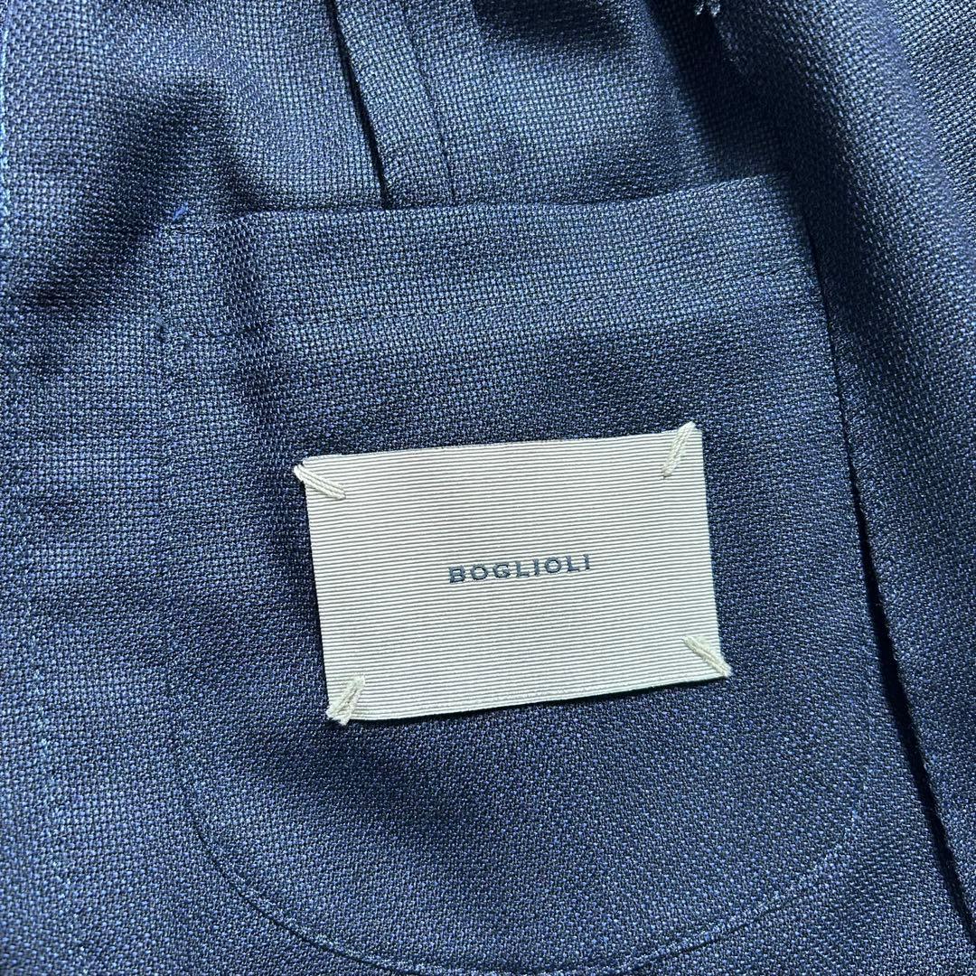 ボリオリ　ダブルブレストジャケット　シェルボタン　紺ブレ　SOHO L