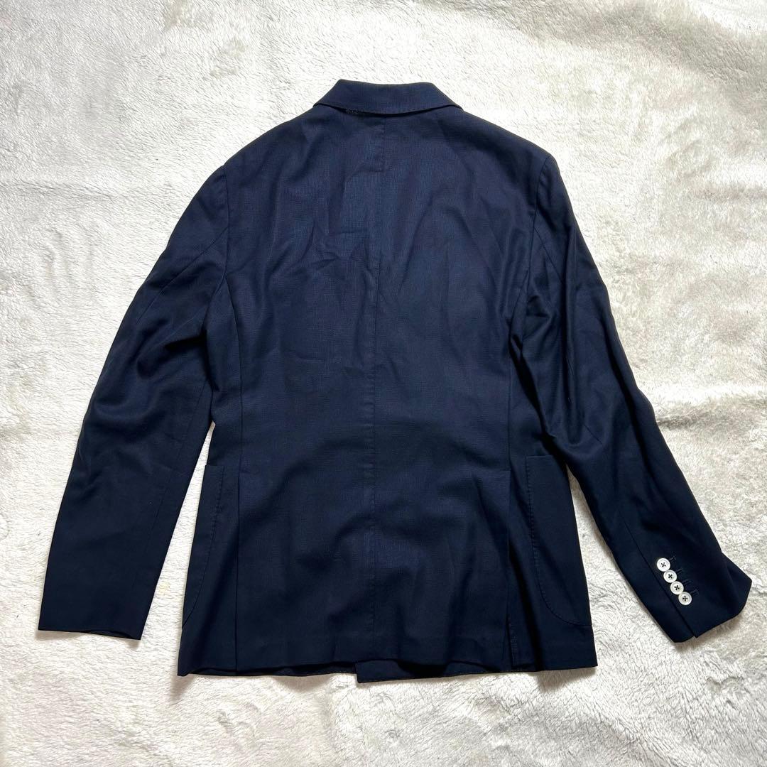 ボリオリ　ダブルブレストジャケット　シェルボタン　紺ブレ　SOHO L