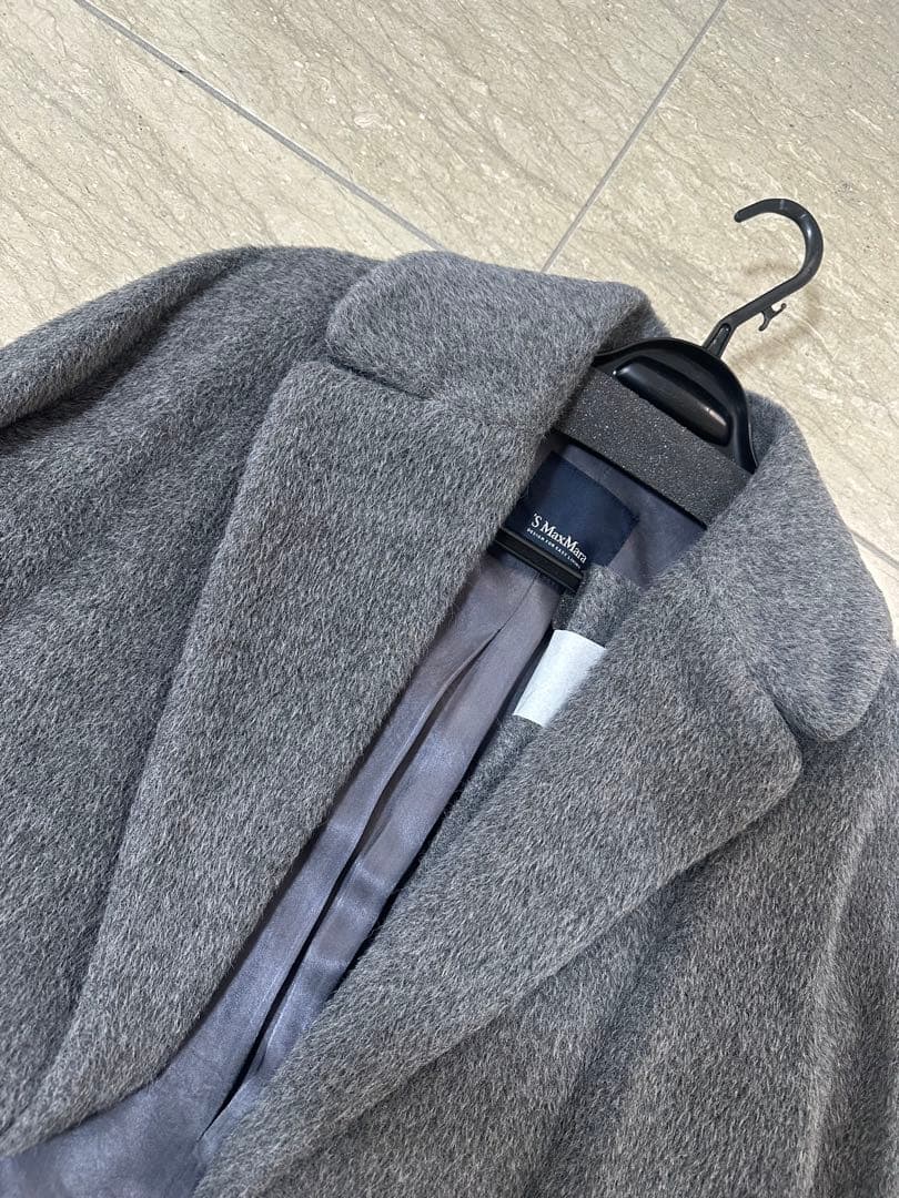 S Max Mara グレー　ウールコート