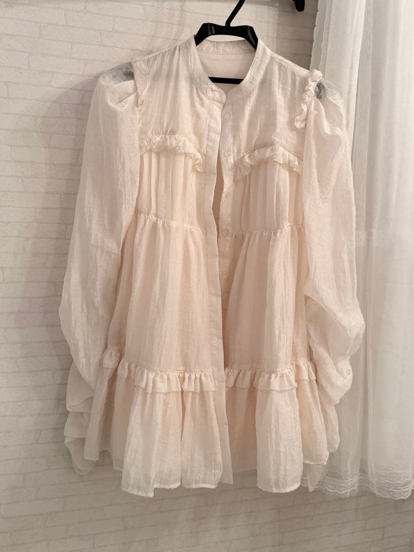 Treat ÜrselfSheer ribbon frill one-piece