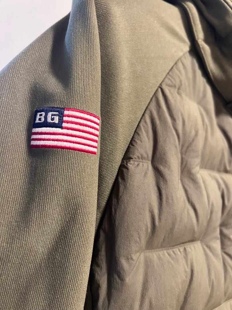 BRIEFING ダウンジャケット フード付き Sオリーブ