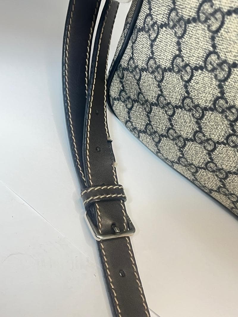 GUCCI グッチ GGスプリーム ショルダーバッグ ネイビー