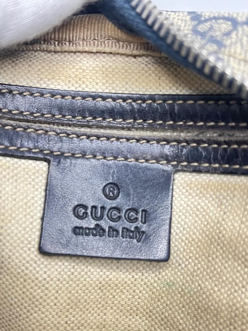 GUCCI グッチ GGスプリーム ショルダーバッグ ネイビー