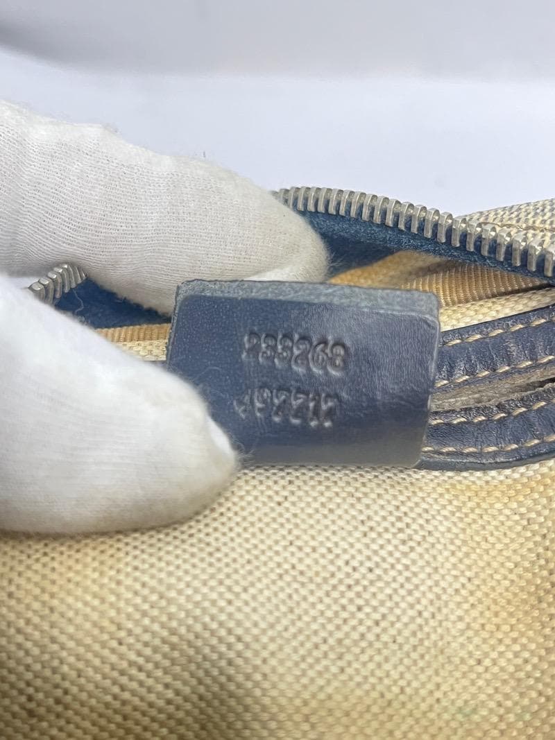 GUCCI グッチ GGスプリーム ショルダーバッグ ネイビー