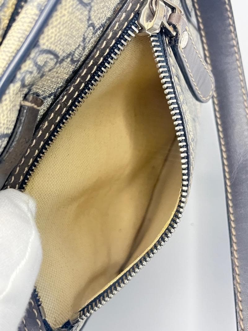 GUCCI グッチ GGスプリーム ショルダーバッグ ネイビー