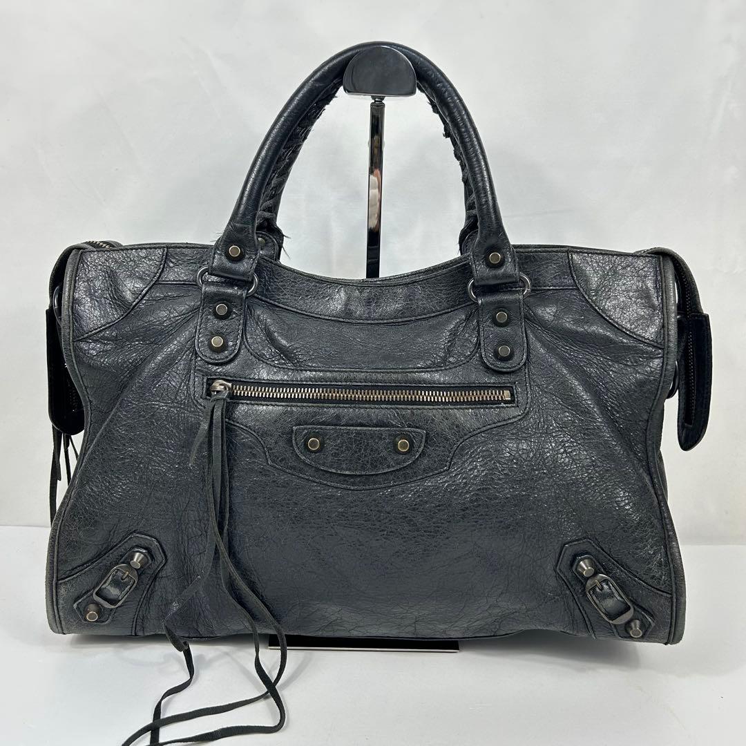 バッグ Balenciaga The City 115748 Bag Black