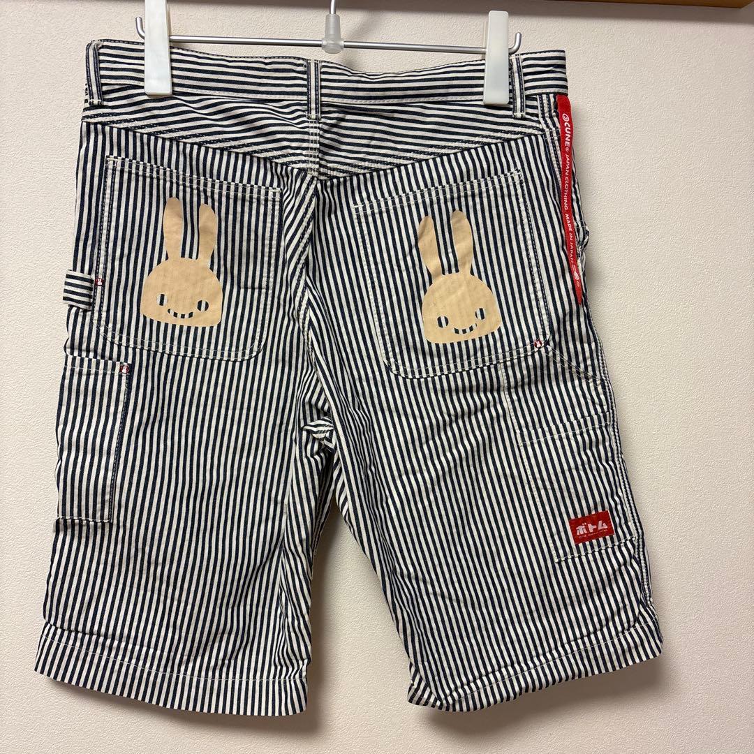 CUNE ストライプウサギショートパンツ サイズ2