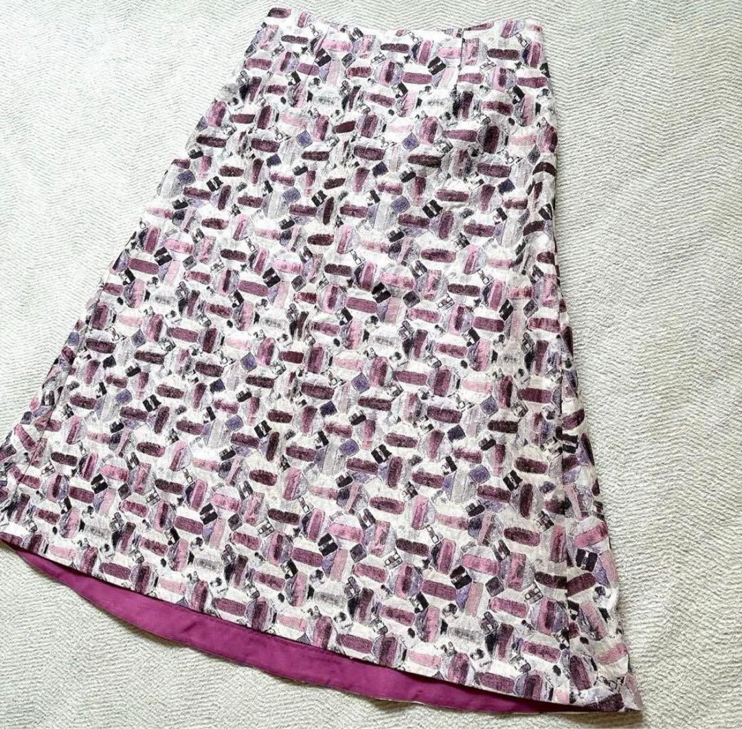 美品✨ANAYI アナイ オードトワレジャガード 後ろ切替 スカート 38