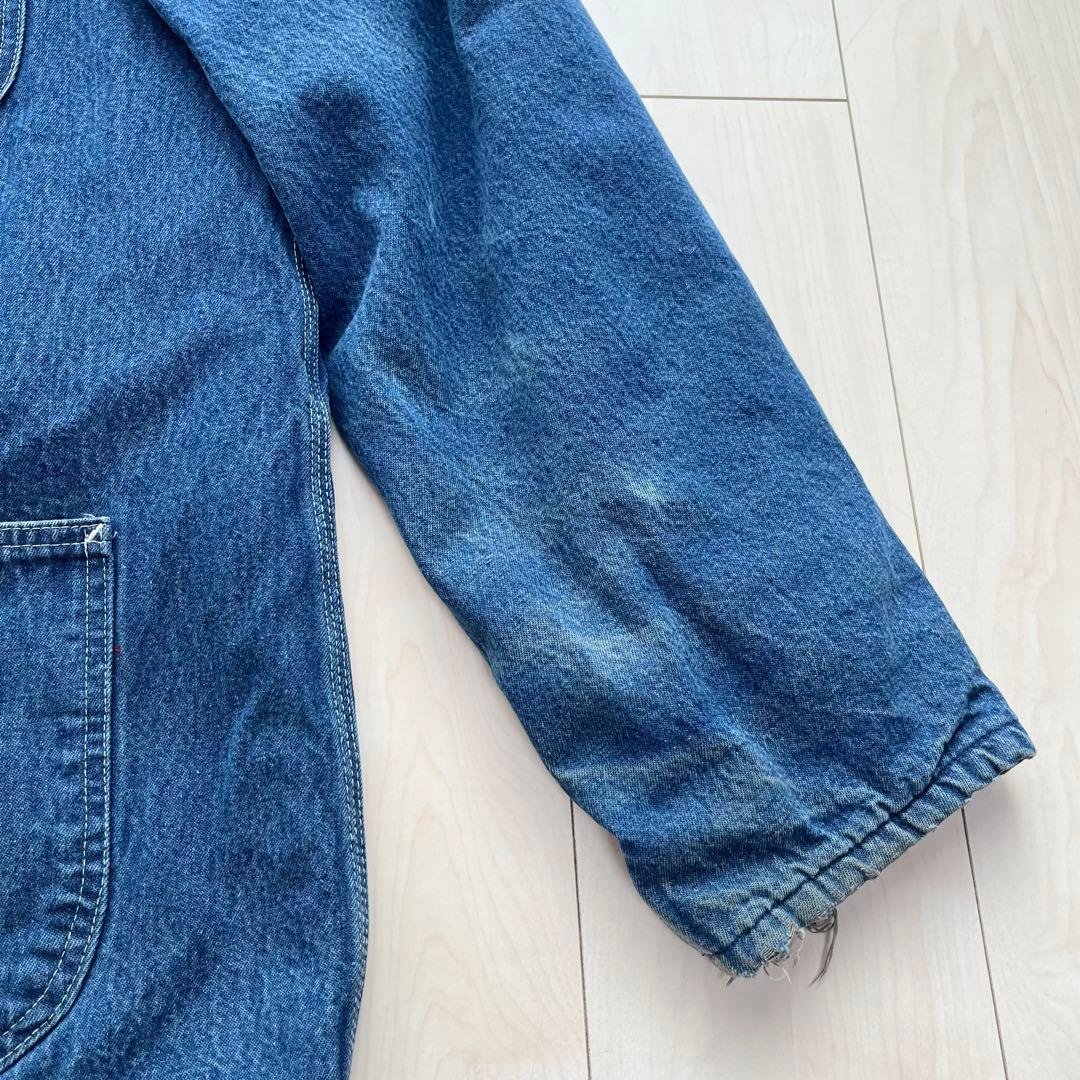 90s Dickies カバーオール デニム コーデュロイ衿 ブランケット裏地