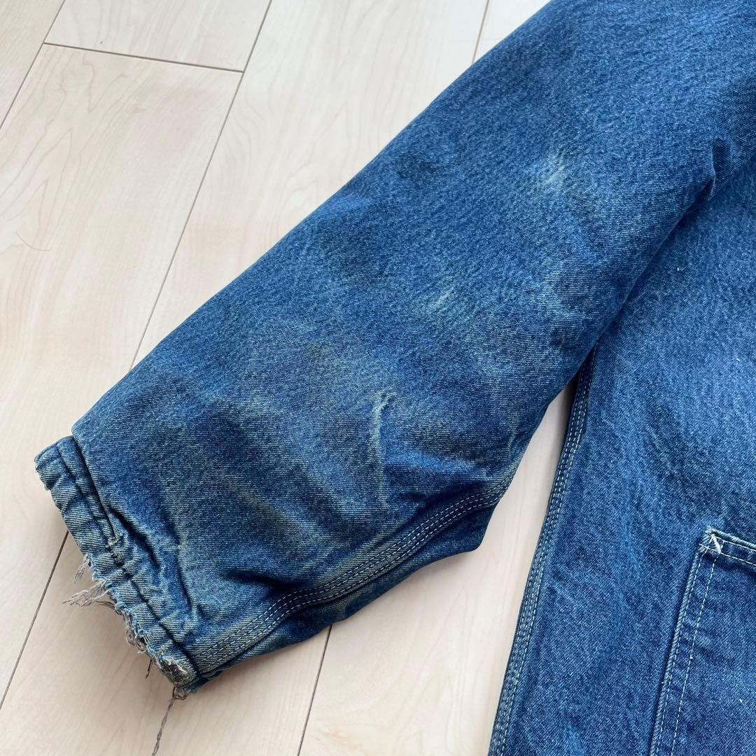 90s Dickies カバーオール デニム コーデュロイ衿 ブランケット裏地