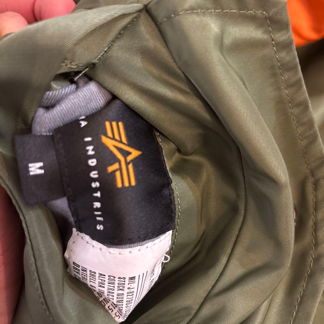 ALPHA アルファ MA-1ジャケット　オリーブ