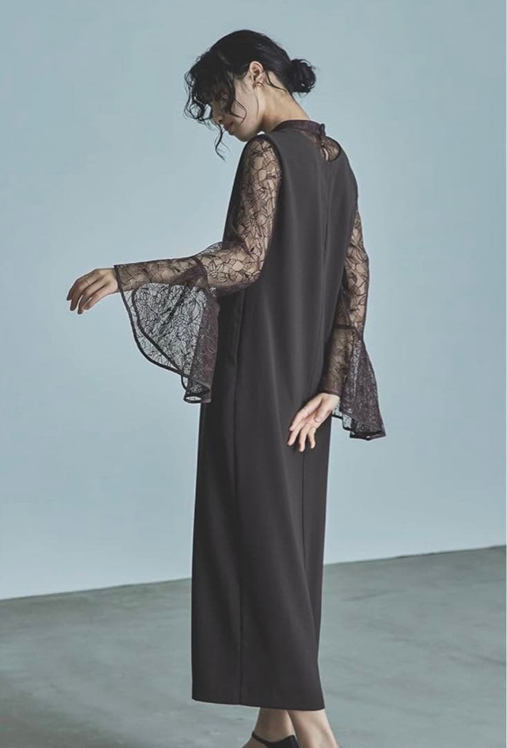 美品★niana パーティードレス ブラウン 2点セット