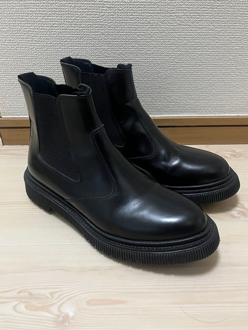 ADIEU ブラック サイドゴアブーツ箱、袋付き