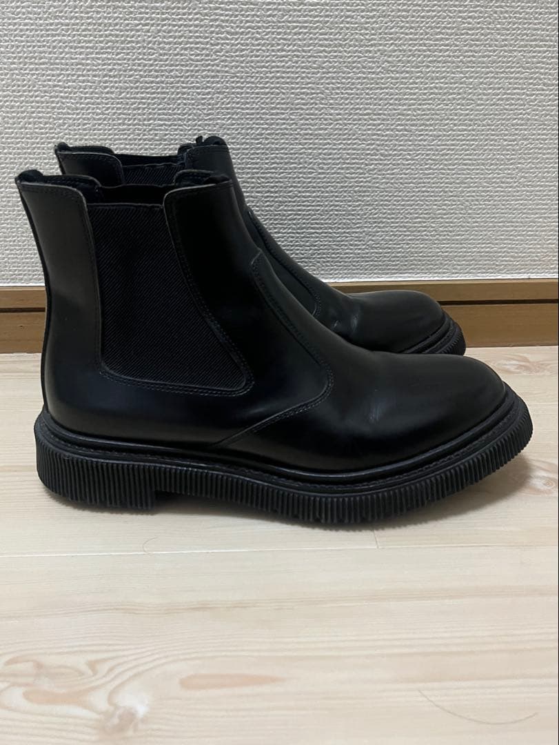 ADIEU ブラック サイドゴアブーツ箱、袋付き