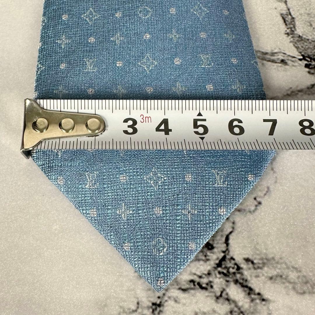 未使用品✨ルイヴィトン 最高級ネクタイ クラヴァットモノグラム 現行タグ 7cm