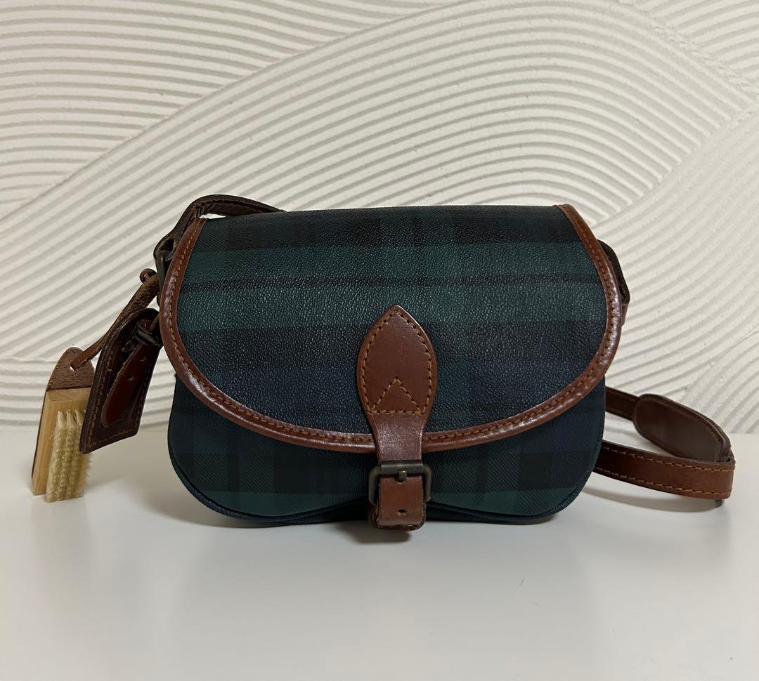 POLO RALPH LAUREN ショルダーバッグ チェック柄 ヴィンテージ