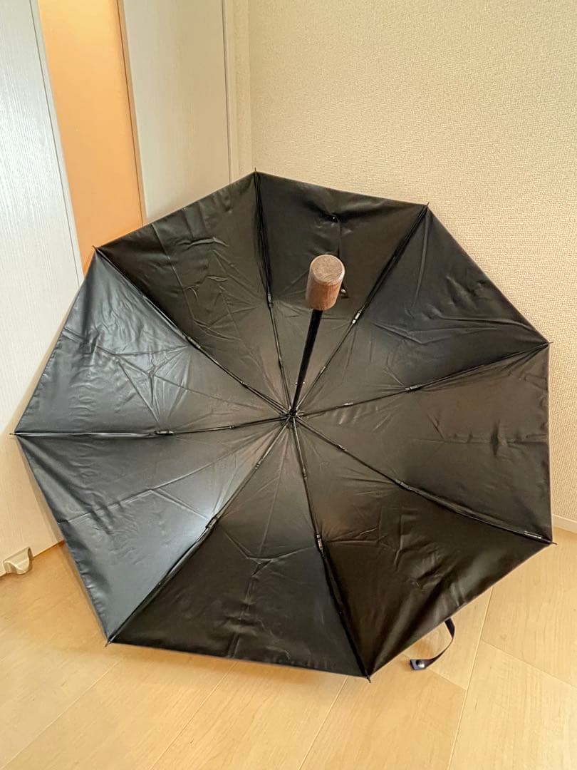 SUN BARRIER 100 折りたたみ日傘２段折 大判 / 無地　ネイビー