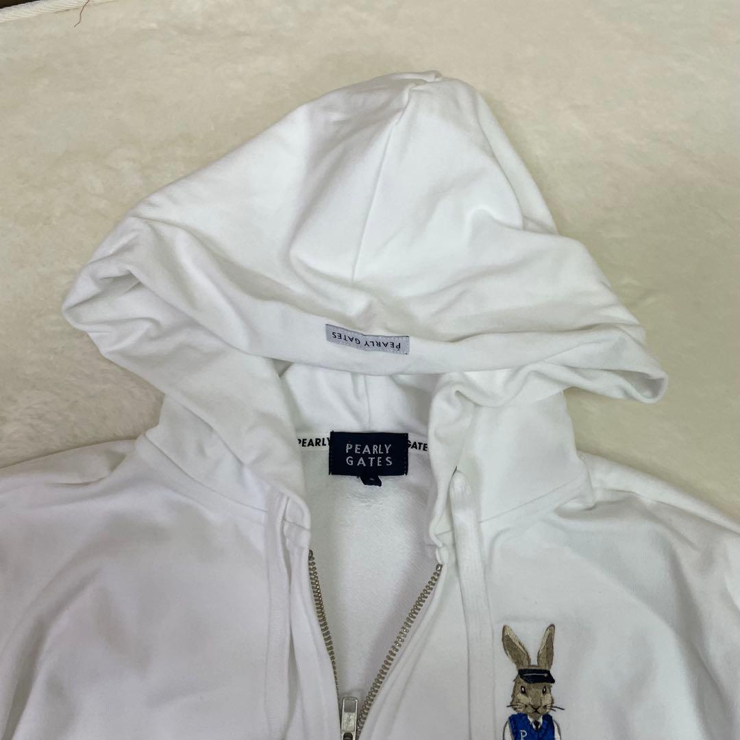 美品　PEARLY GATES トラッドラビット　ウサギ　フルジップパーカー