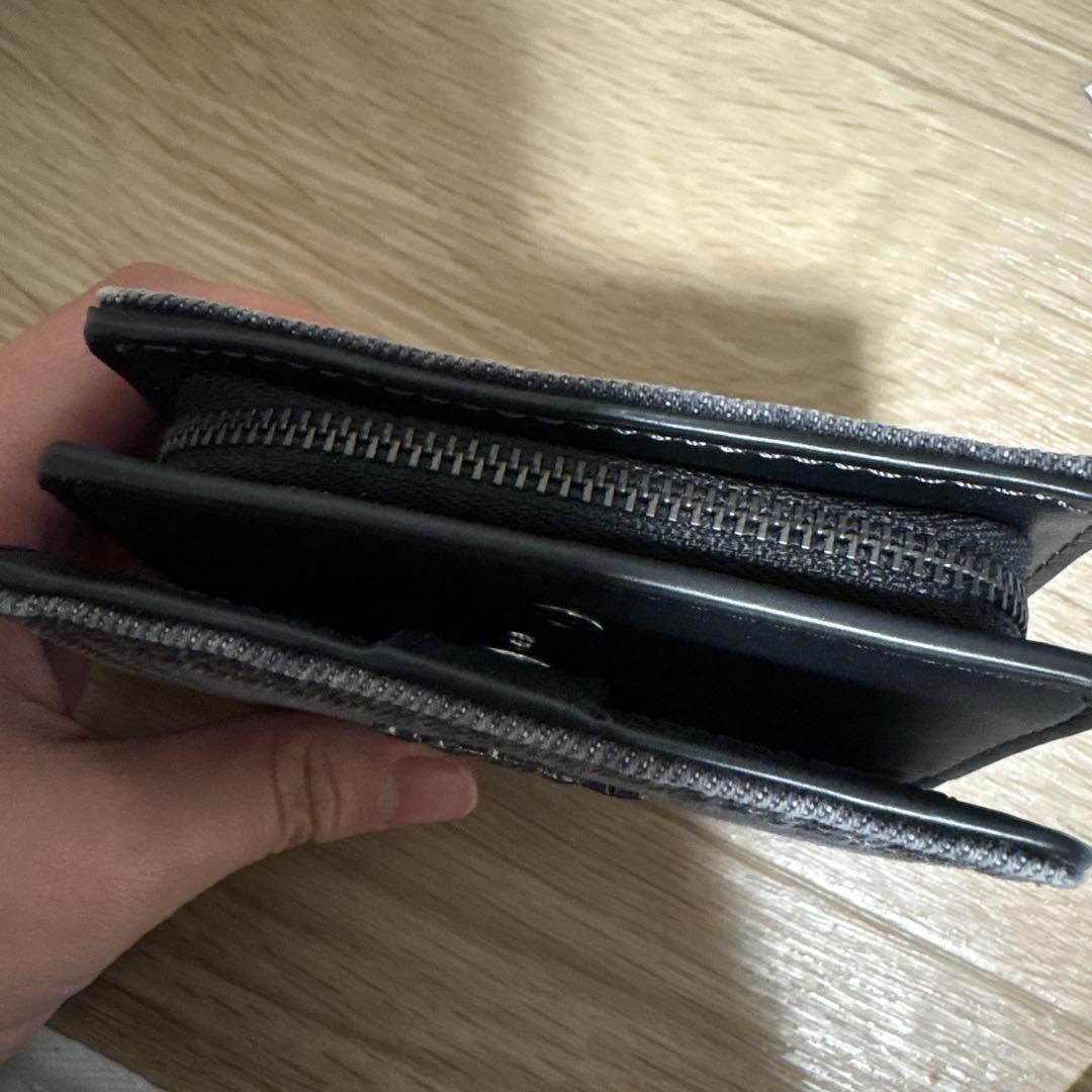 COACH グレー デニム 二つ折り財布