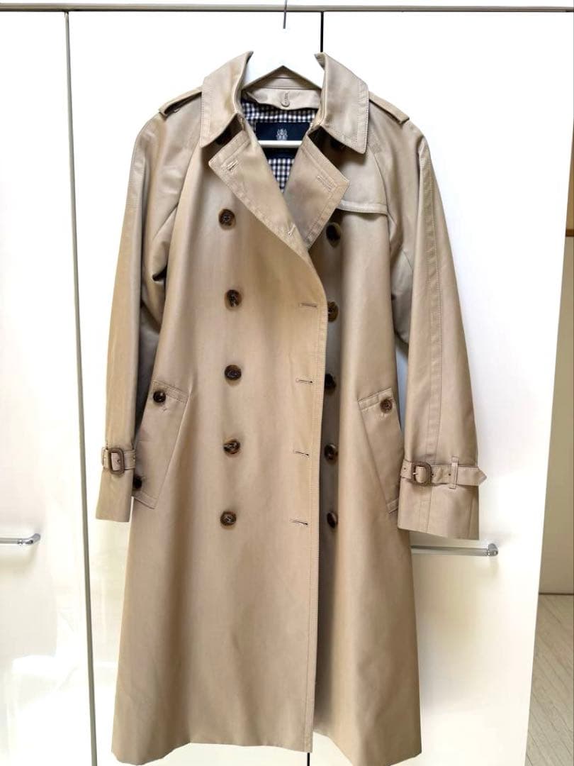 ⭐︎美品⭐︎アクアスキュータム トレンチコート ブルーライナー 付　4