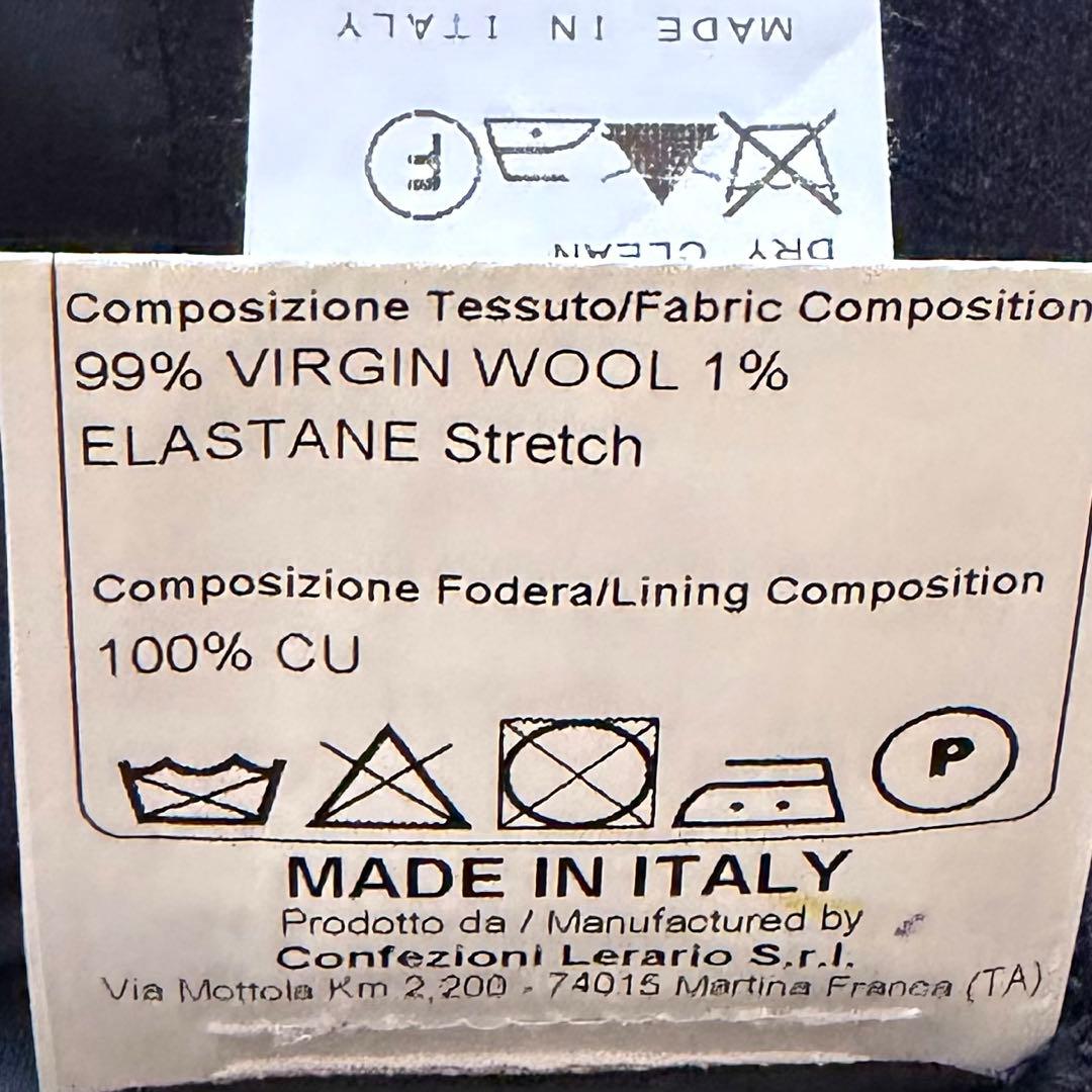 <美品>TAGLIATORE ヴェスビオ ネイビー ウール スーツ サイズ44