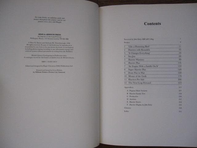 The Harrier STORY　Peter E．Davies　ハリアー戦闘機