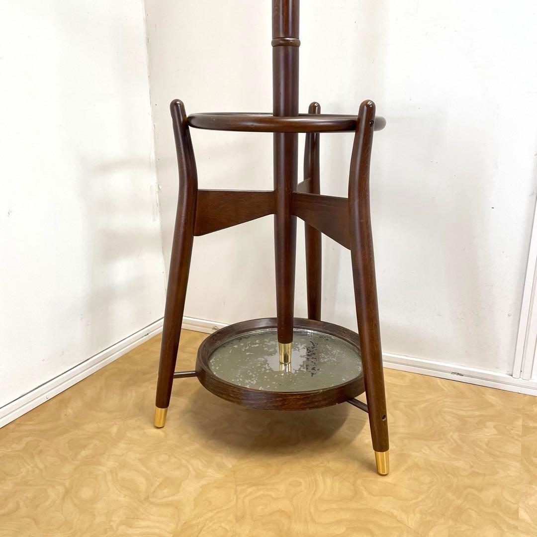 秋田木工 ポールハンガー① コートハンガー スタンド アンティーク ビンテージ