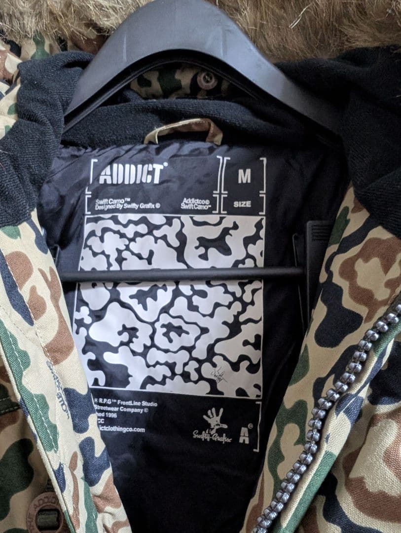 未使用 ADDICT 迷彩柄 ミリタリージャケット M