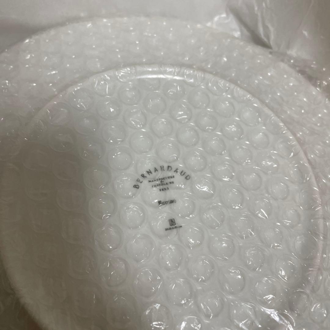 新品未使用 BERNARDAUD エキュム プレート ホワイト 2枚組