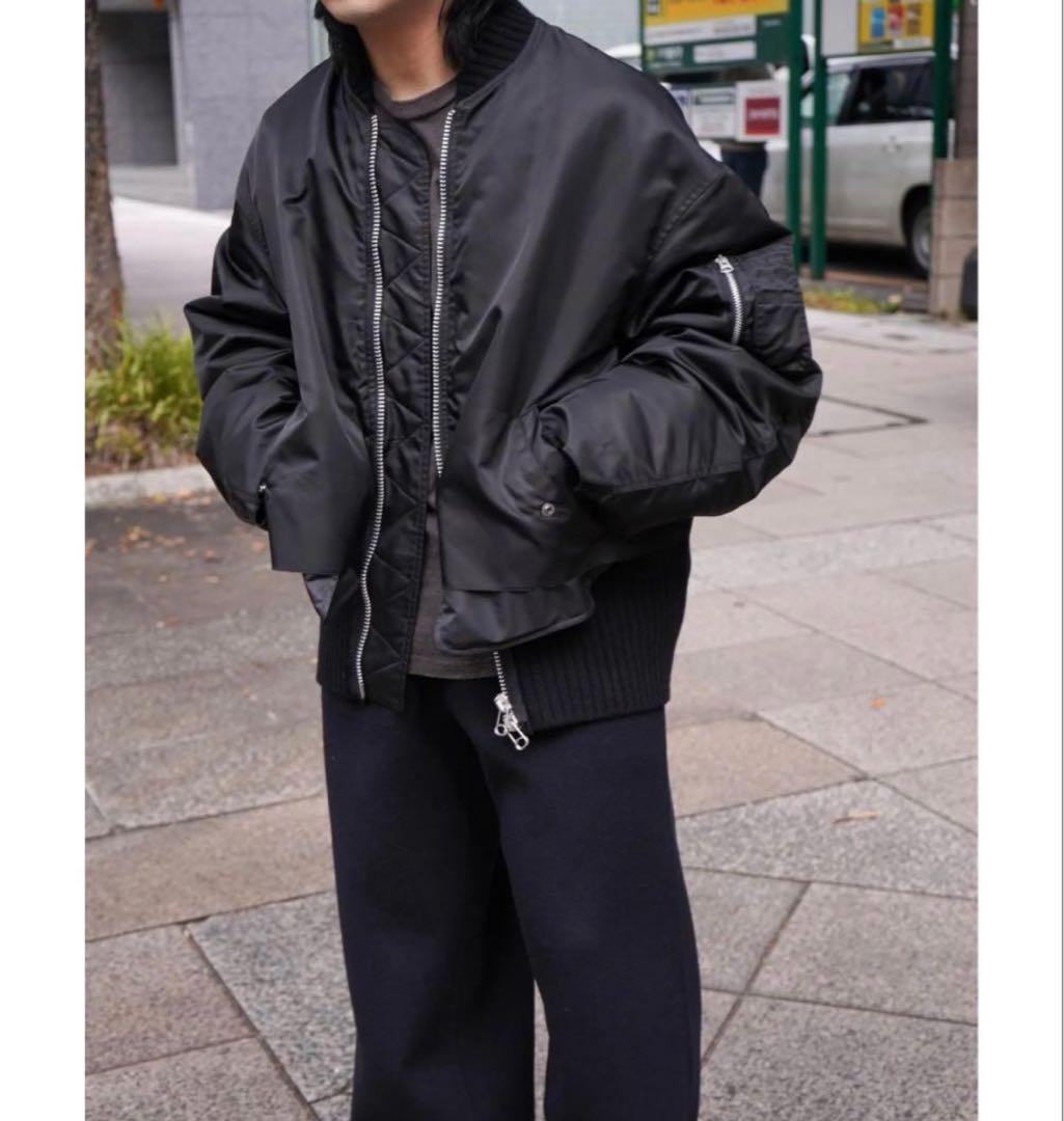 YOKE 25aw Connected Rib Knit フライトジャケット