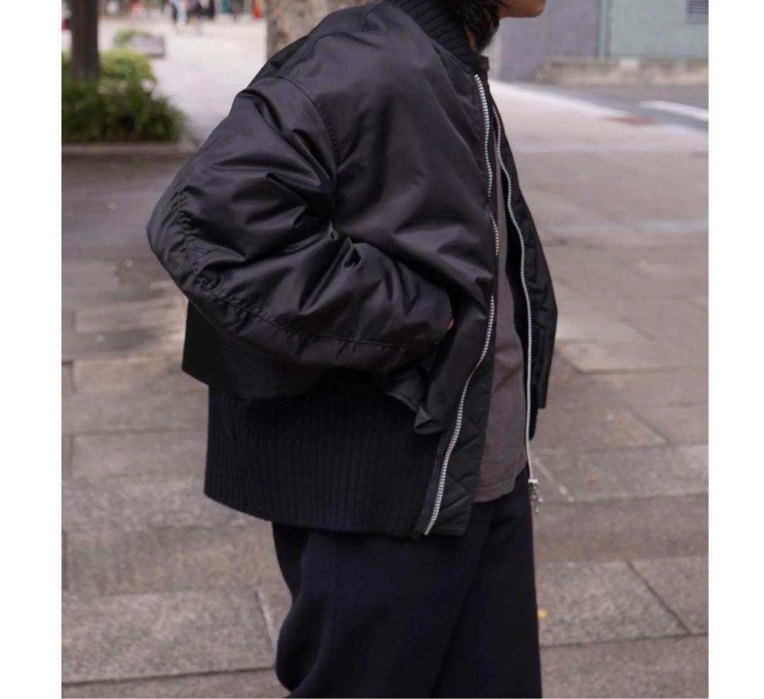 YOKE 25aw Connected Rib Knit フライトジャケット