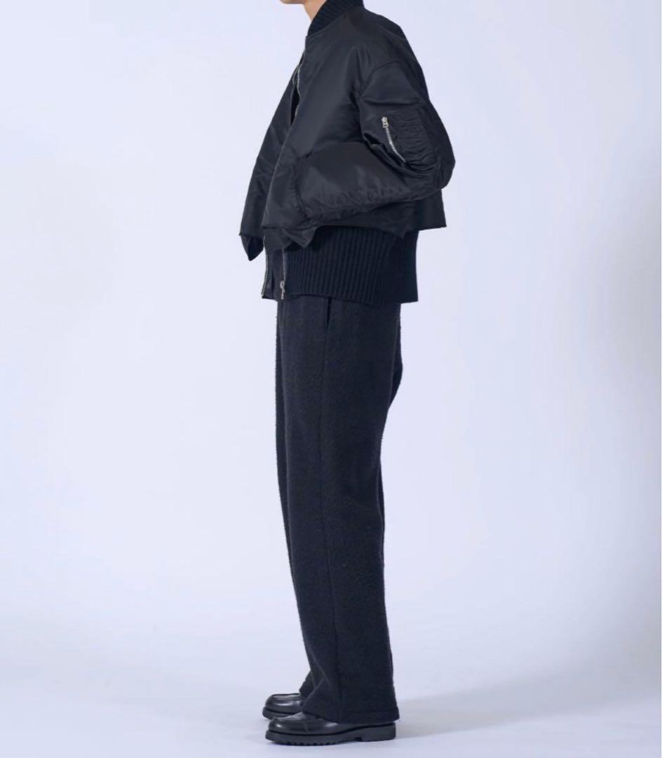 YOKE 25aw Connected Rib Knit フライトジャケット