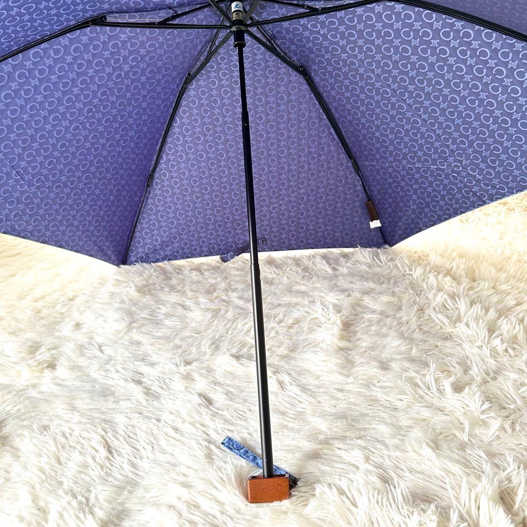 未使用品CELINE 総柄 マカダム柄 Cマカダム トリオンフ 折りたたみ傘