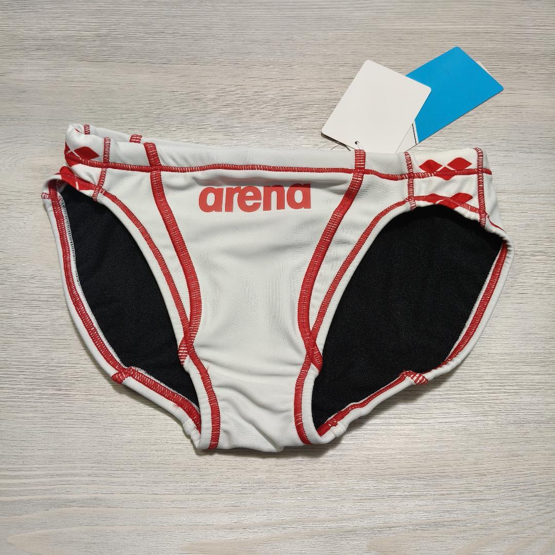 Mサイズ メンズ 競泳水着 アリーナ arena 競パン 24A/W新作 白赤