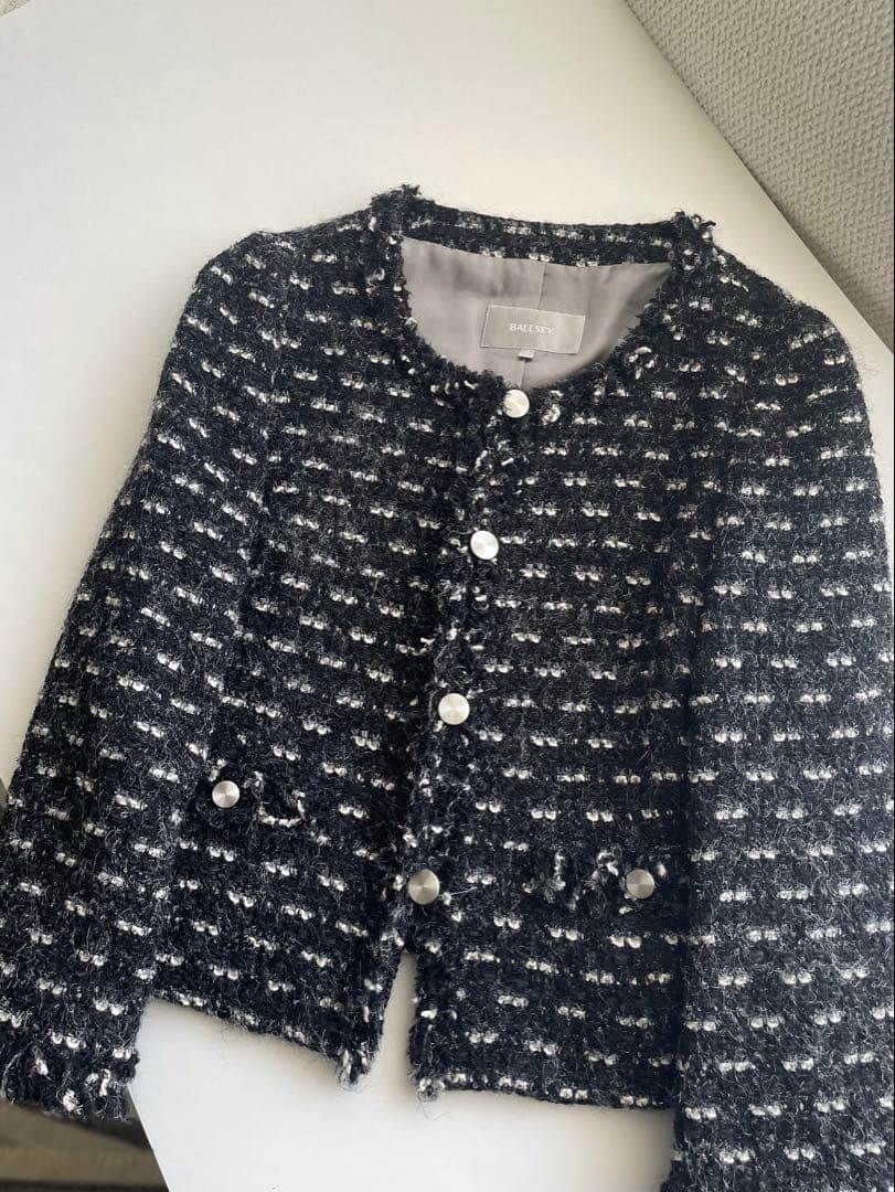 【BALLSEYトゥモローランド】 ツイードジャケット　リントン