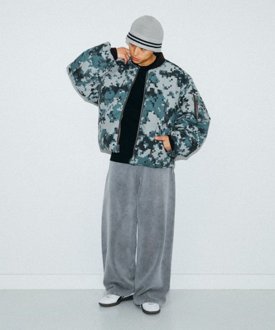 beams 迷彩 MA-1 フライトジャケット
