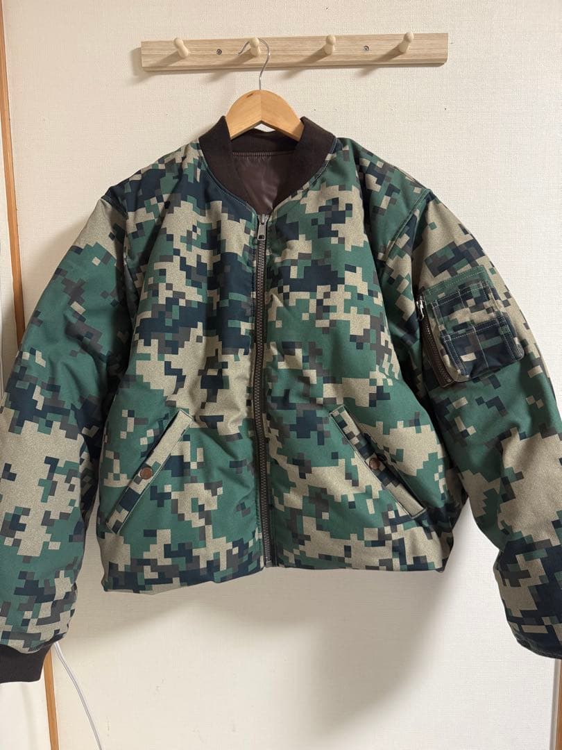 beams 迷彩 MA-1 フライトジャケット