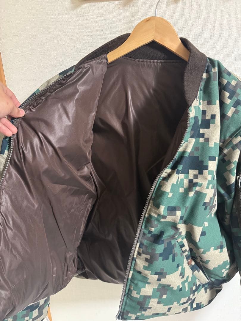 beams 迷彩 MA-1 フライトジャケット