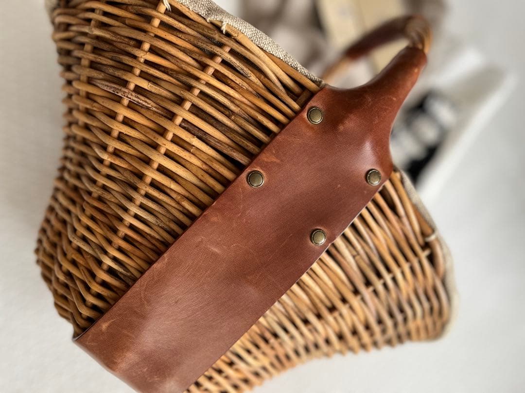 ebagos★ 1本手 オイルショルダー 紅籐 brown エバゴス★美品