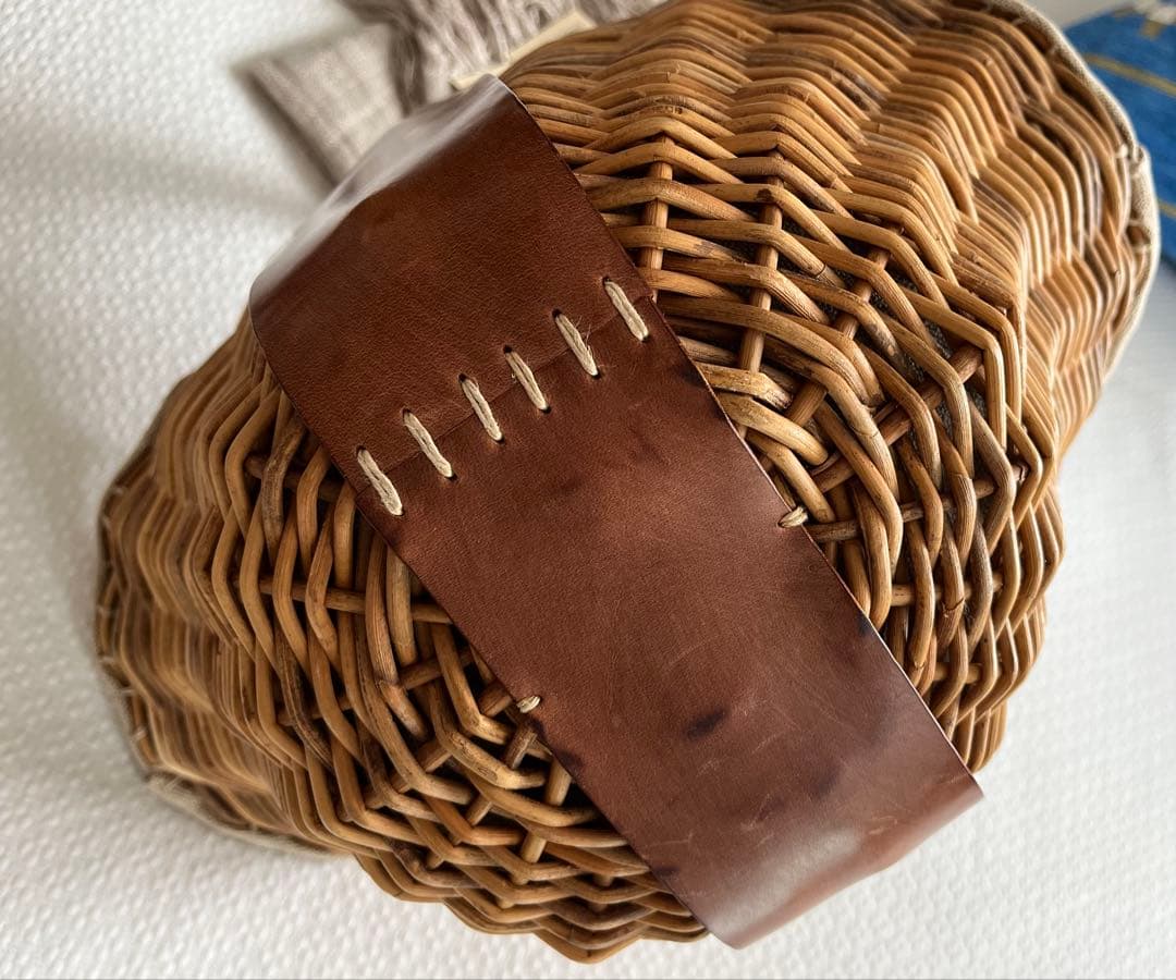 ebagos★ 1本手 オイルショルダー 紅籐 brown エバゴス★美品