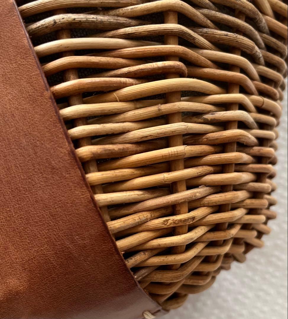 ebagos★ 1本手 オイルショルダー 紅籐 brown エバゴス★美品