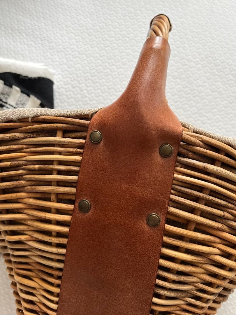 ebagos★ 1本手 オイルショルダー 紅籐 brown エバゴス★美品