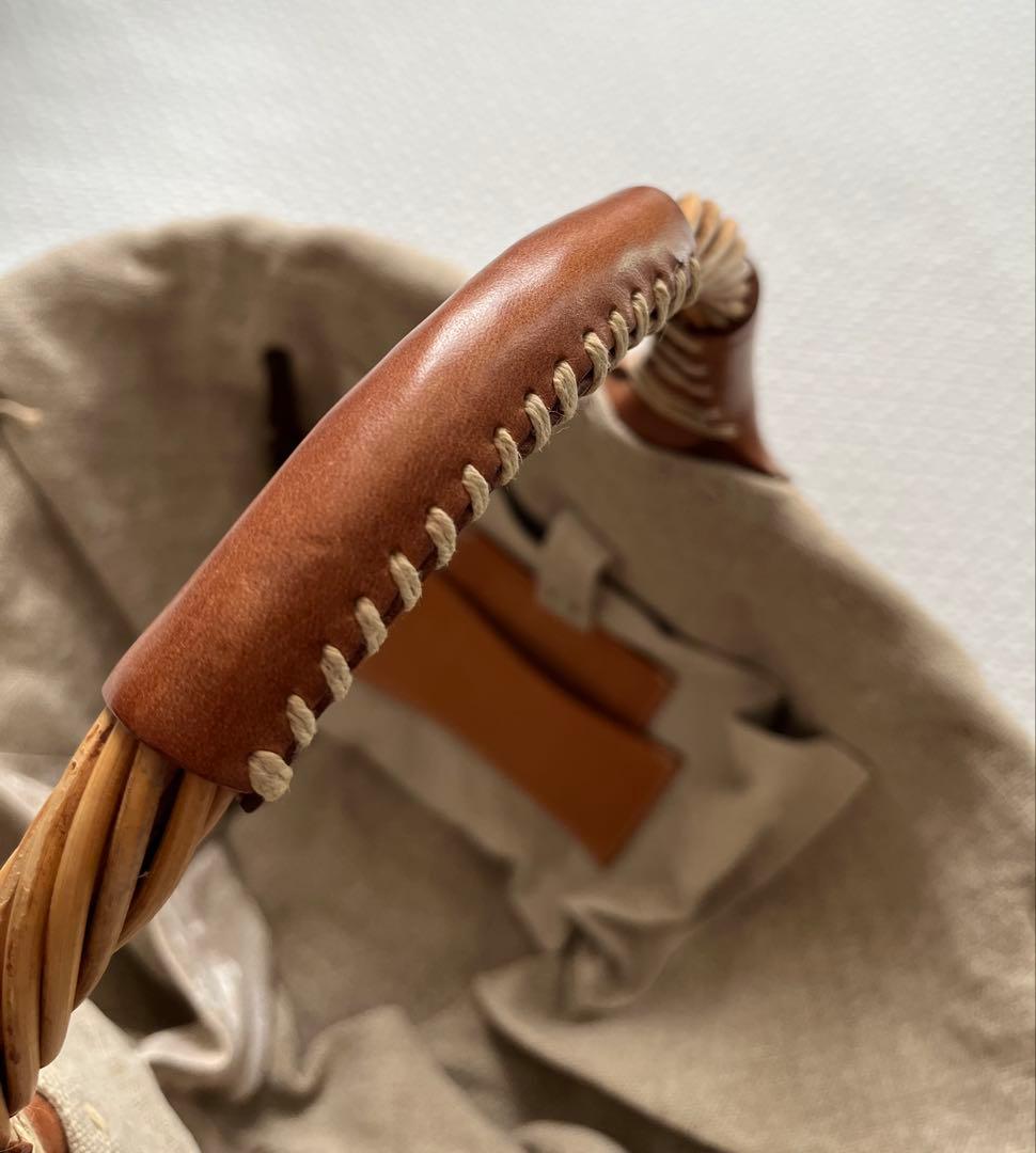 ebagos★ 1本手 オイルショルダー 紅籐 brown エバゴス★美品