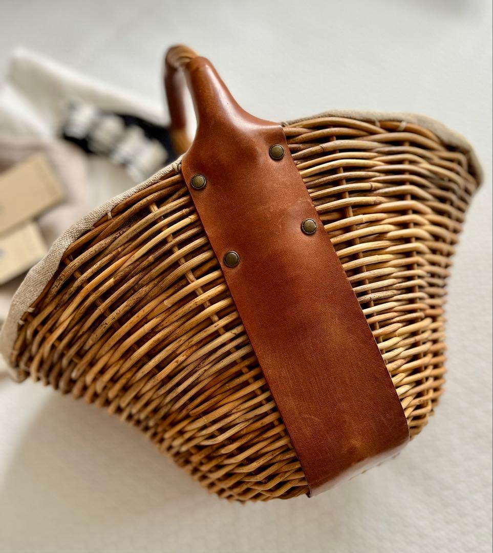 ebagos★ 1本手 オイルショルダー 紅籐 brown エバゴス★美品