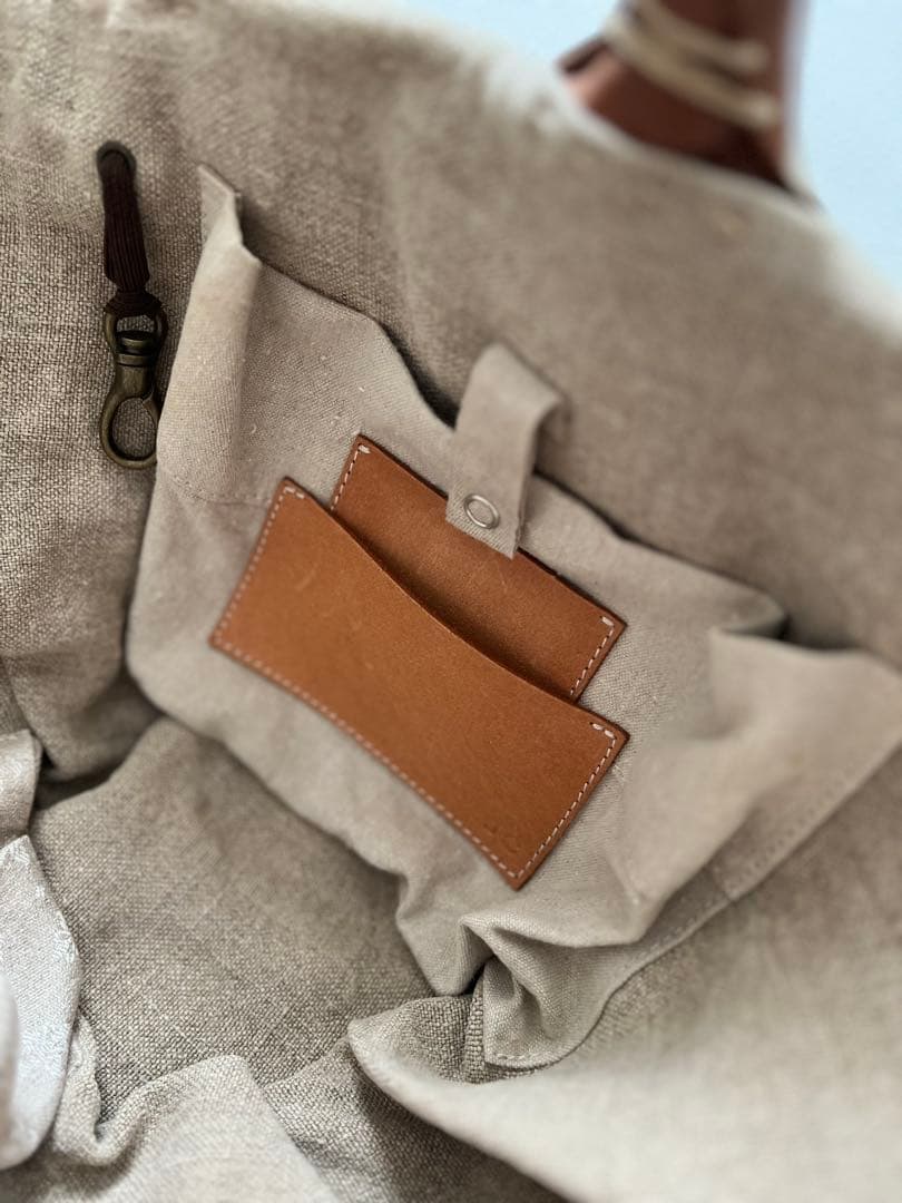 ebagos★ 1本手 オイルショルダー 紅籐 brown エバゴス★美品