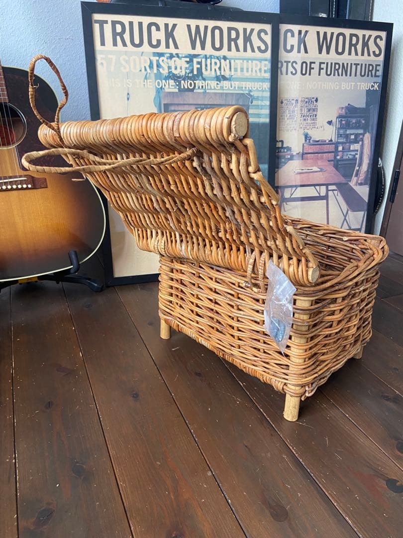 truck furniture バスケット　フタ付きカゴ　トラックファニチャー