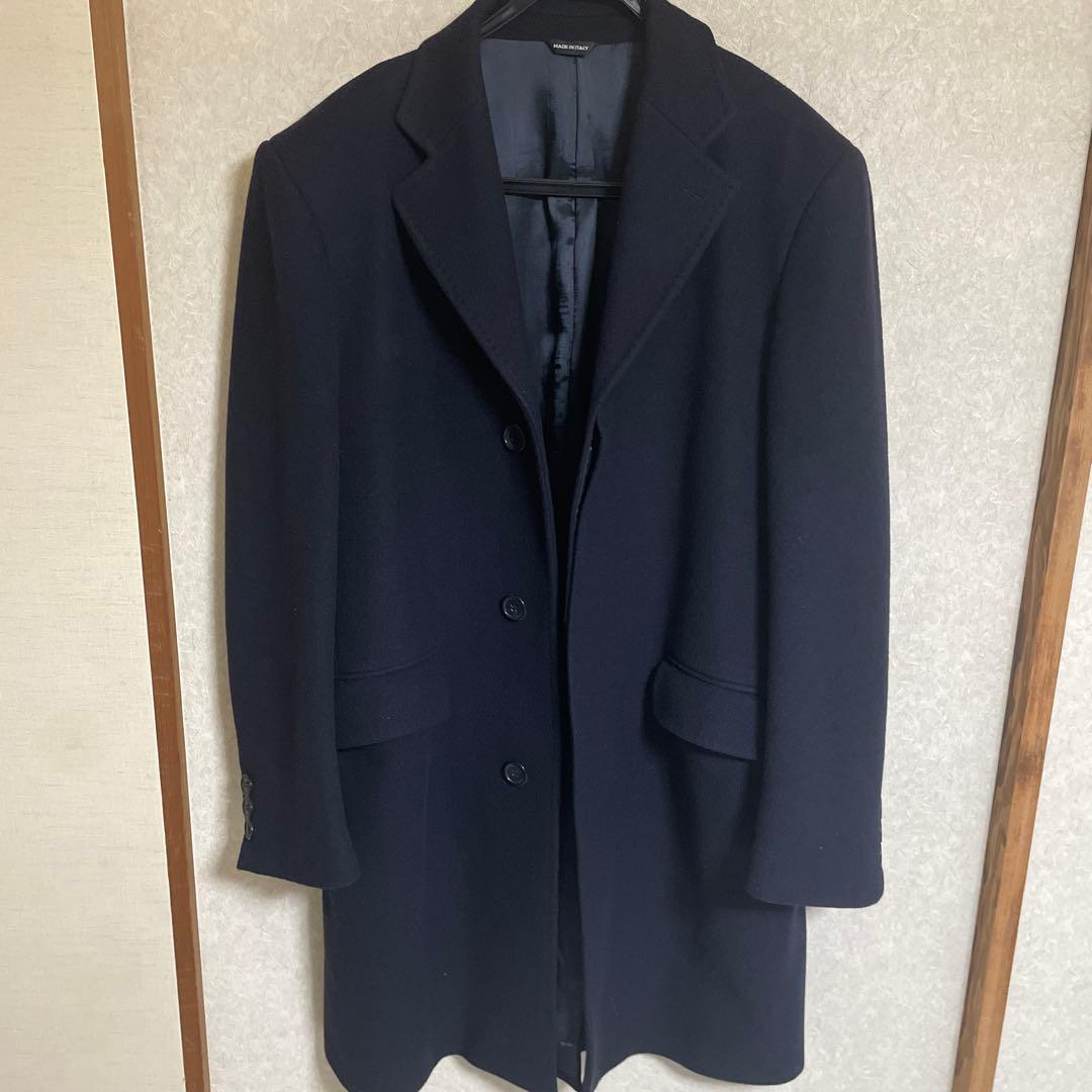 ALEXANDER MCQUEEN ネイビー チェスターコート