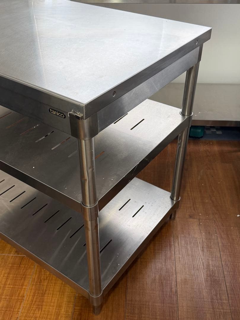 ステンレススチール 2段キッチンワゴン